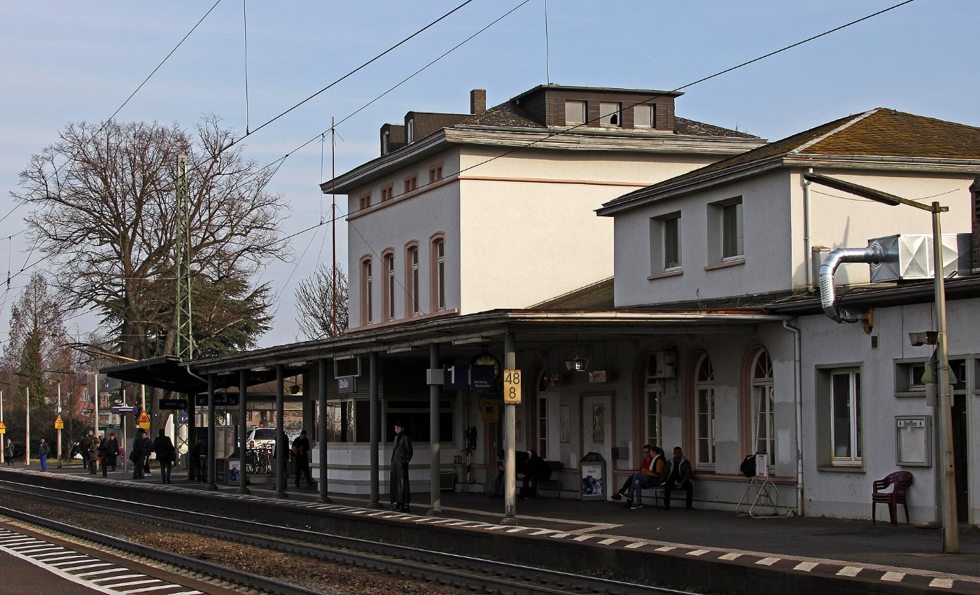 Bahnhof Eltville Gleisseite
