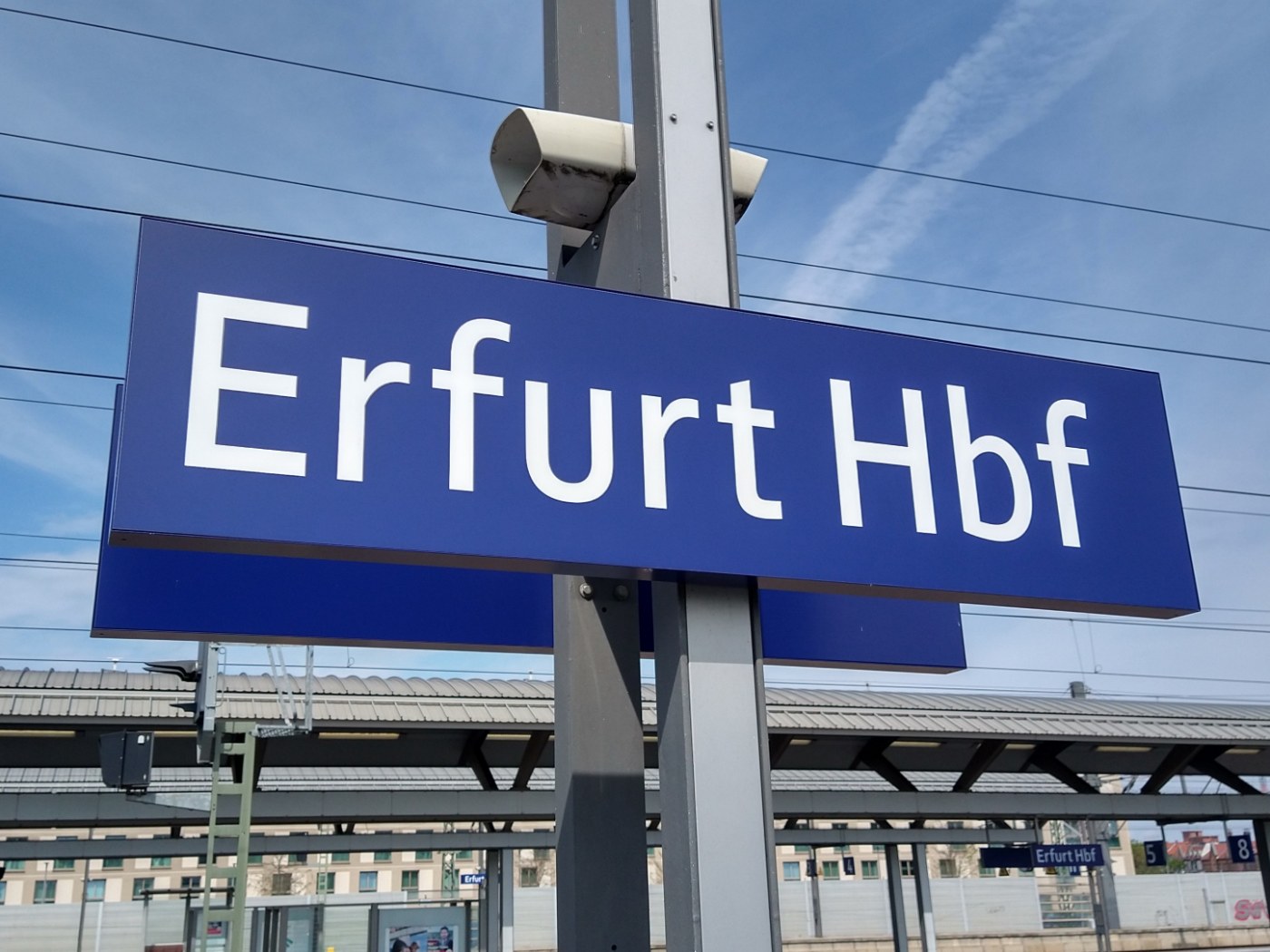 Zugzielanzeiger im Erfurter Hauptbahnhof