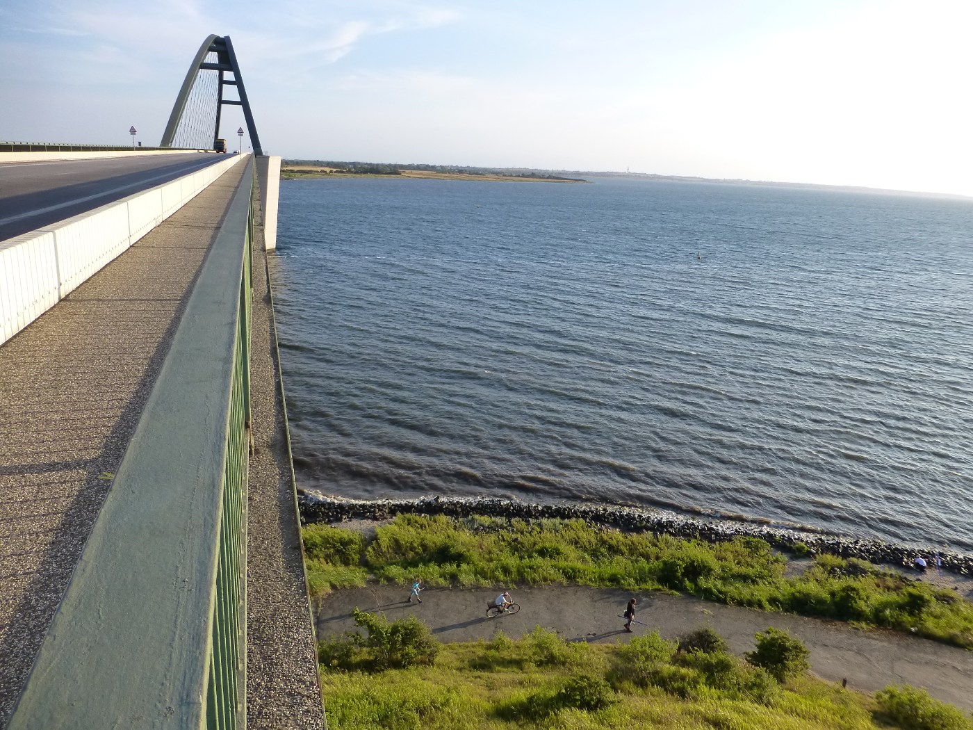 Blick auf die Fehmarnsundbrücke