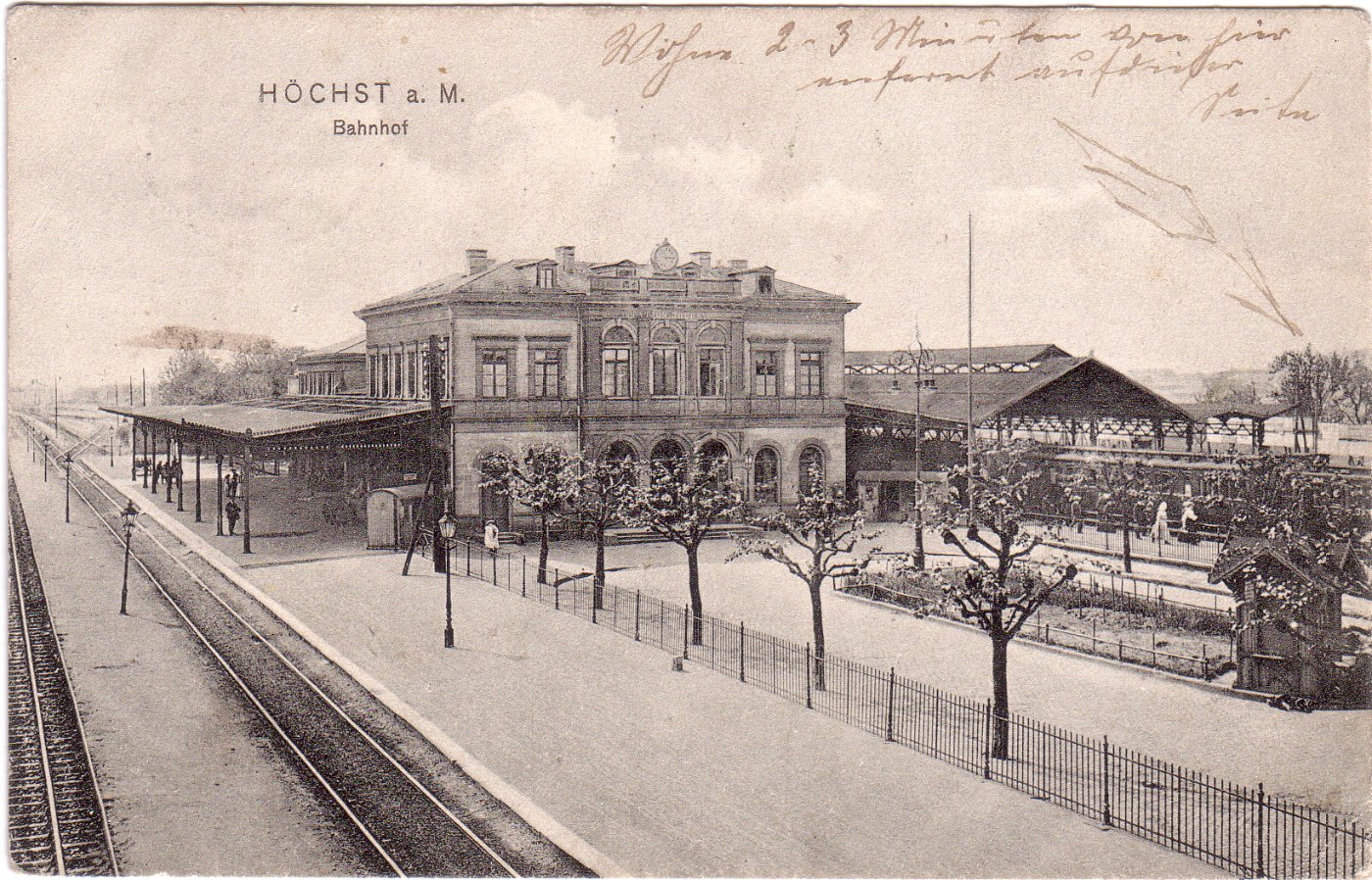 Frankfurt Höchst Bahnhof 1880 2