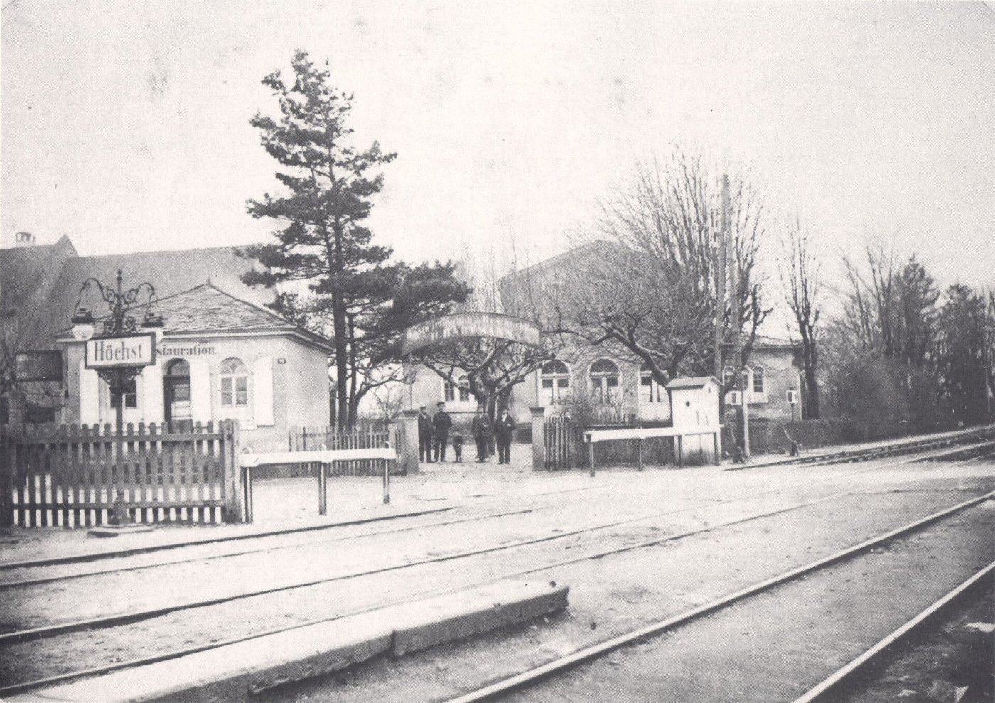 Frankfurt Höchst Restauration Hartmann Bf Höchst 1870