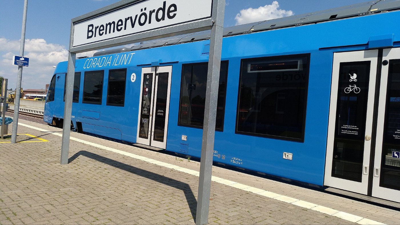 Coradia iLint Wasserstoff Zug Bremervörde