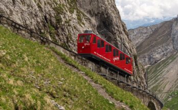 Pilatus railway train