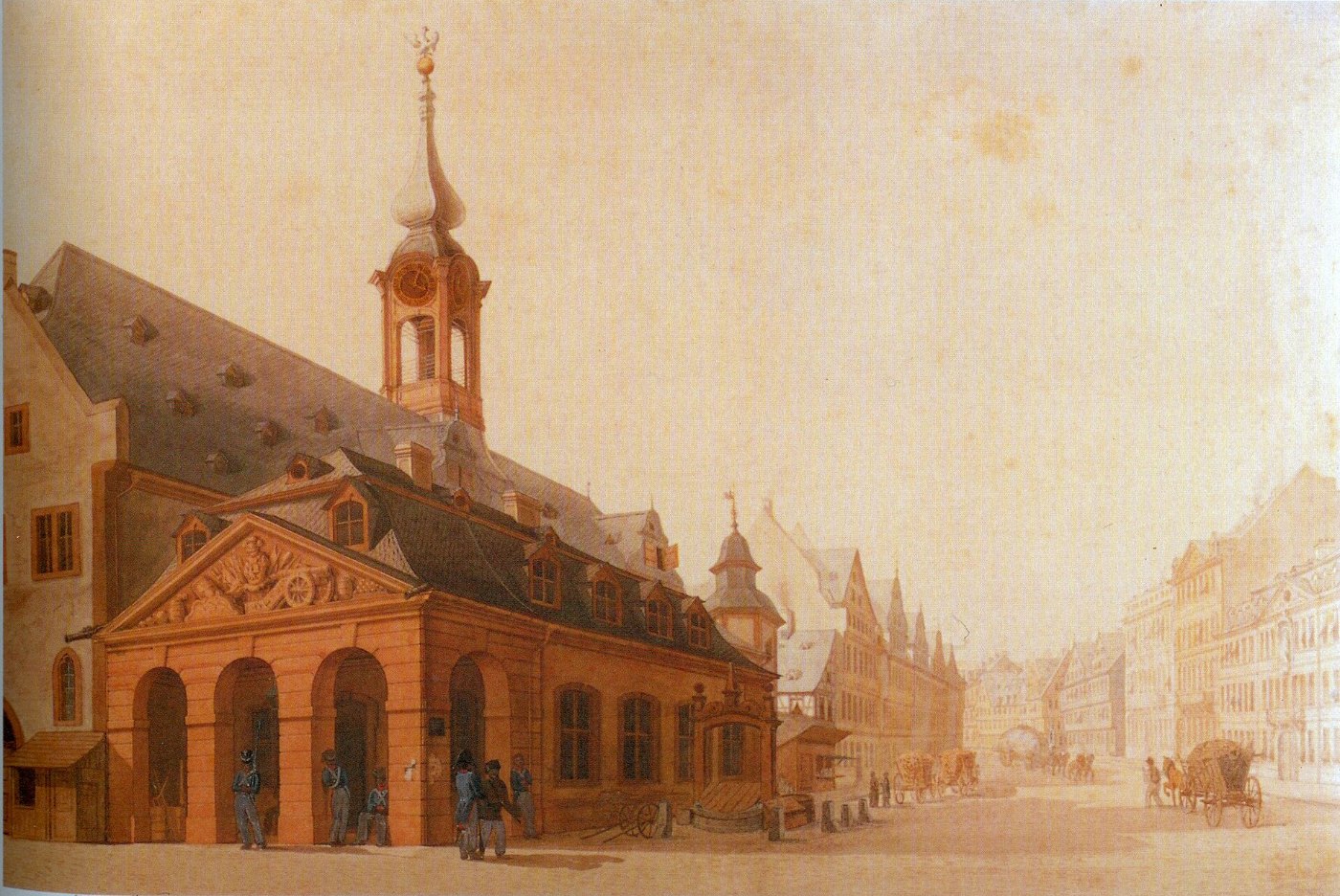 Frankfurt Konstablerwache um 1830