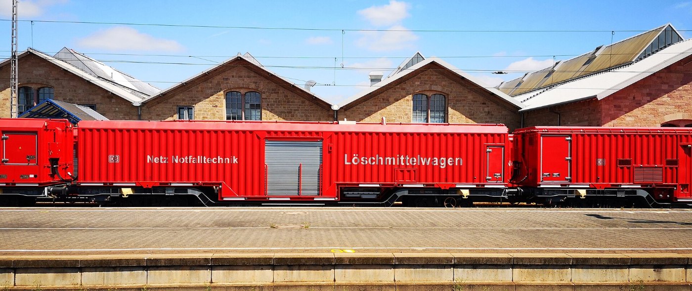 Löschmittelwagen Bahnhof Fulda