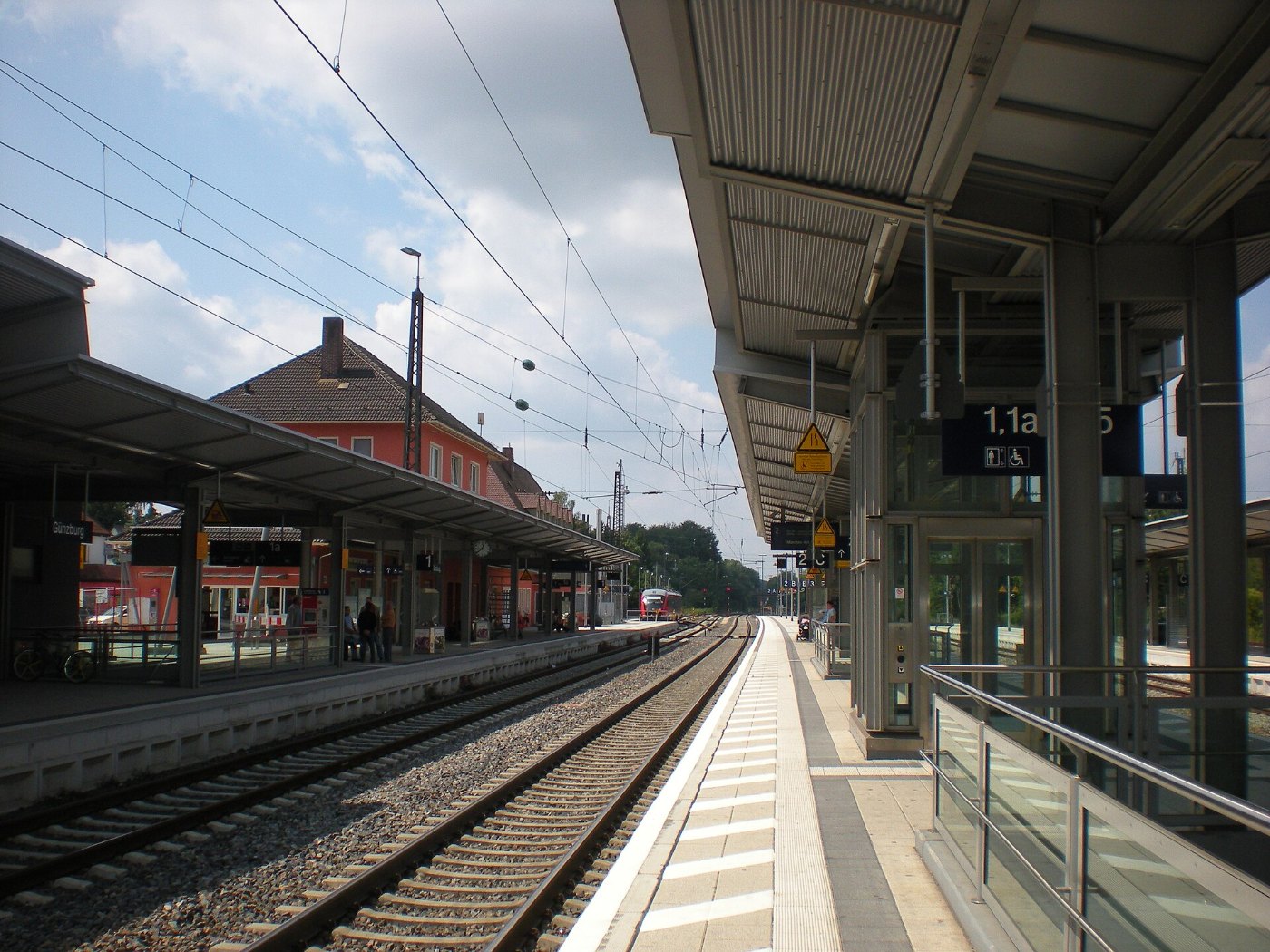Bahnhof Günzburg Bahnsteige