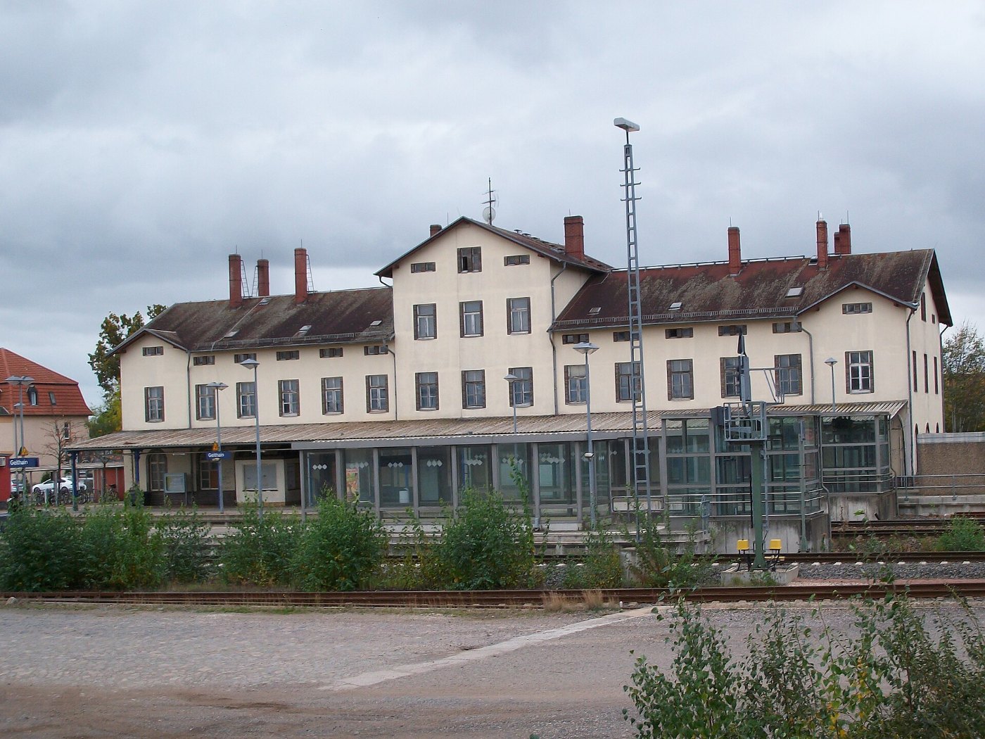 Bahnhof Geithain, Empfangsgebäude (Gleisseite) (2)
