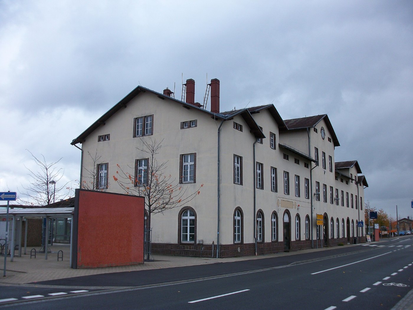 Bahnhof Geithain, Empfangsgebäude (Straßenseite) (2)