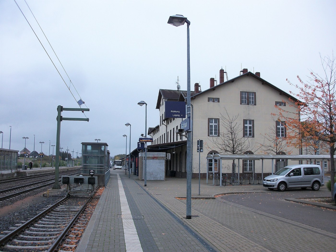 Bahnhof Geithain, Endpunkt der S Bahn aus Leipzig