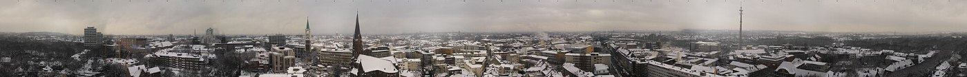 Gelsenkirchen Altstadt Panorama Winter