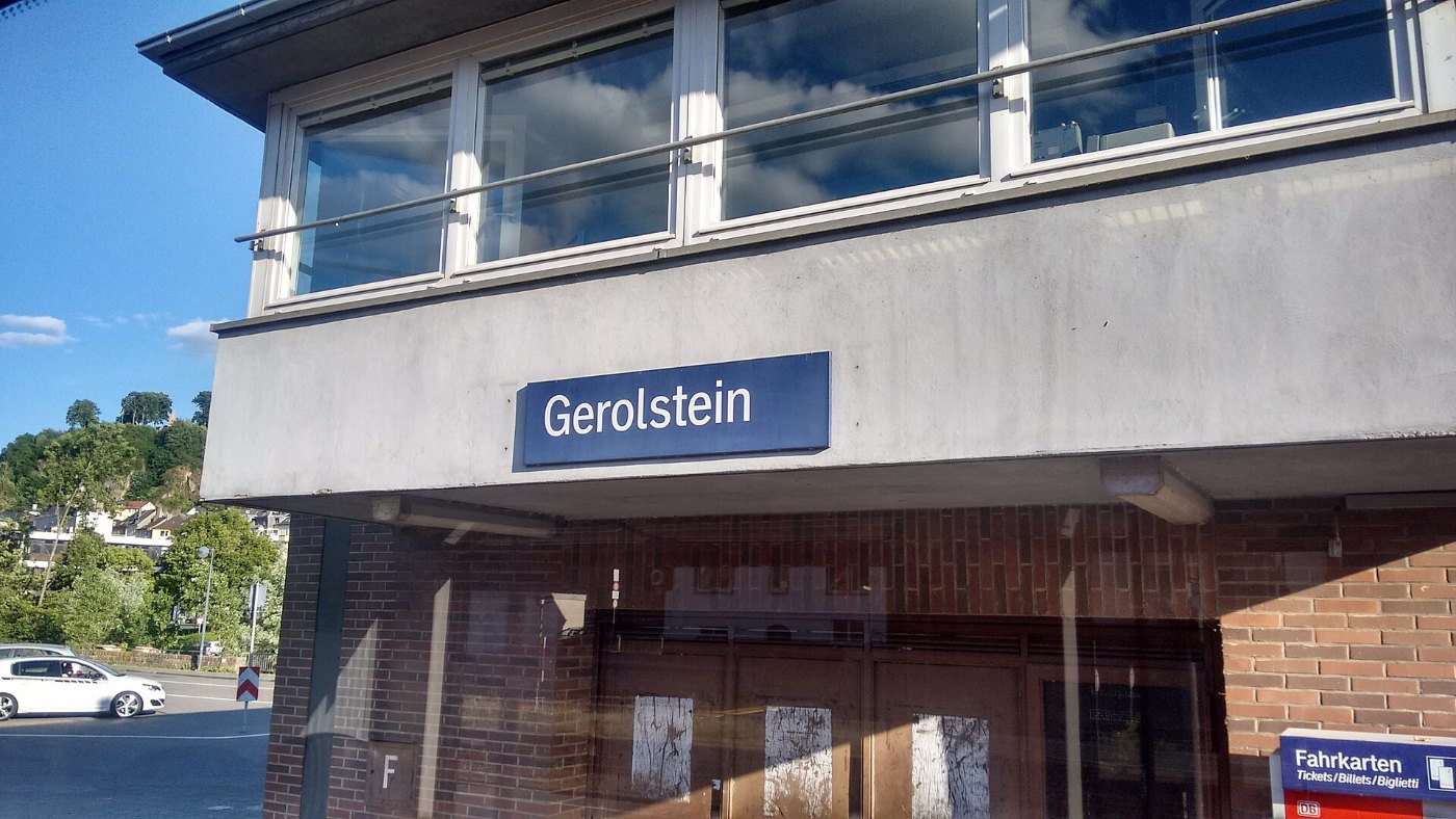 Bahnhofsschild Gerolstein