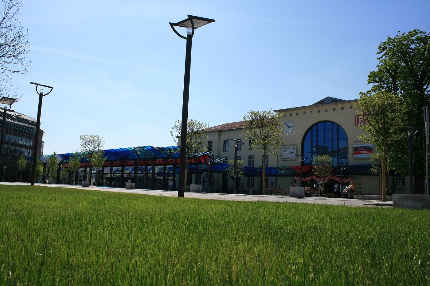 Bahnhofsvorplatz Gera nach Umgestaltung