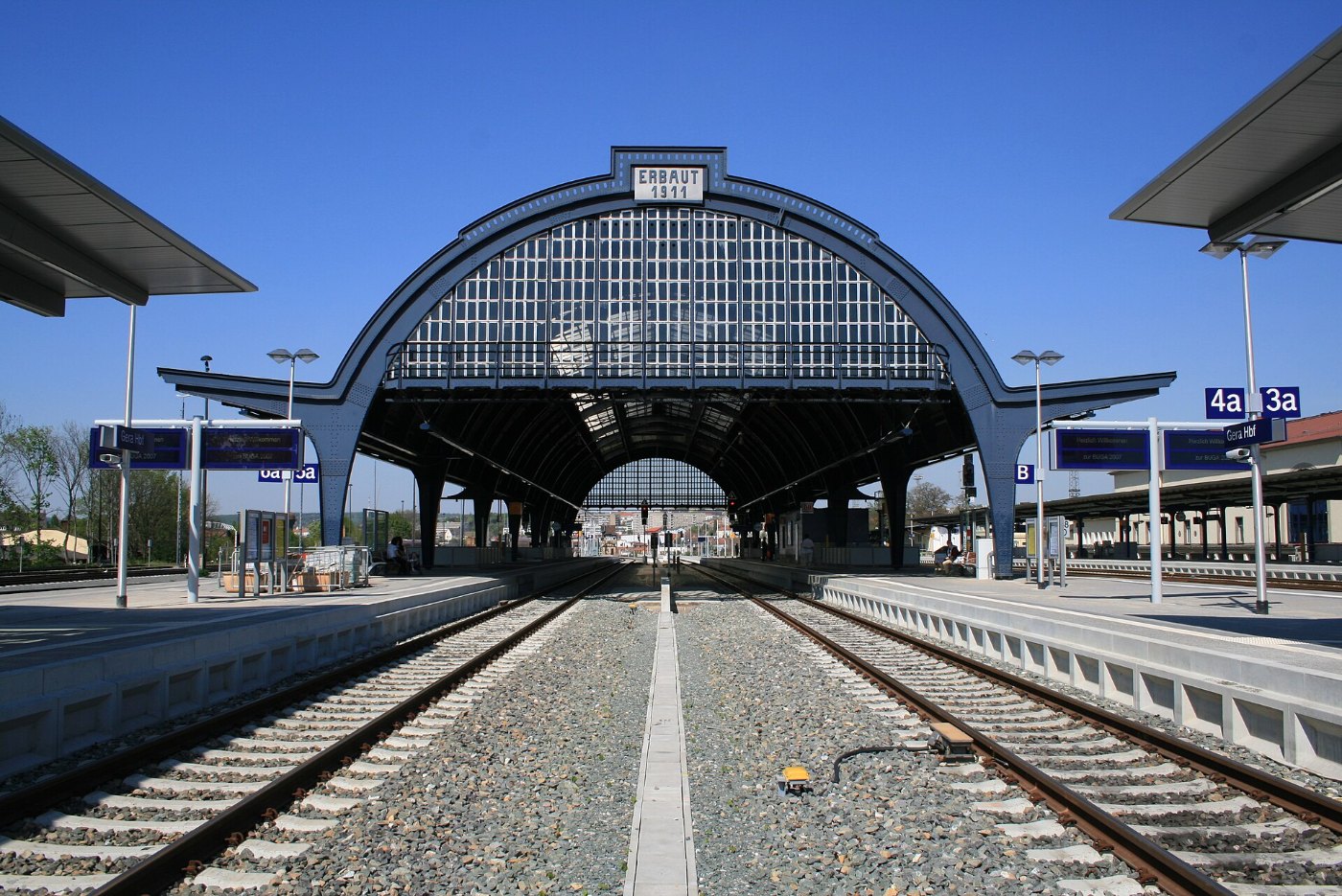 Bahnhofshalle Gera Hauptbahnhof 2007