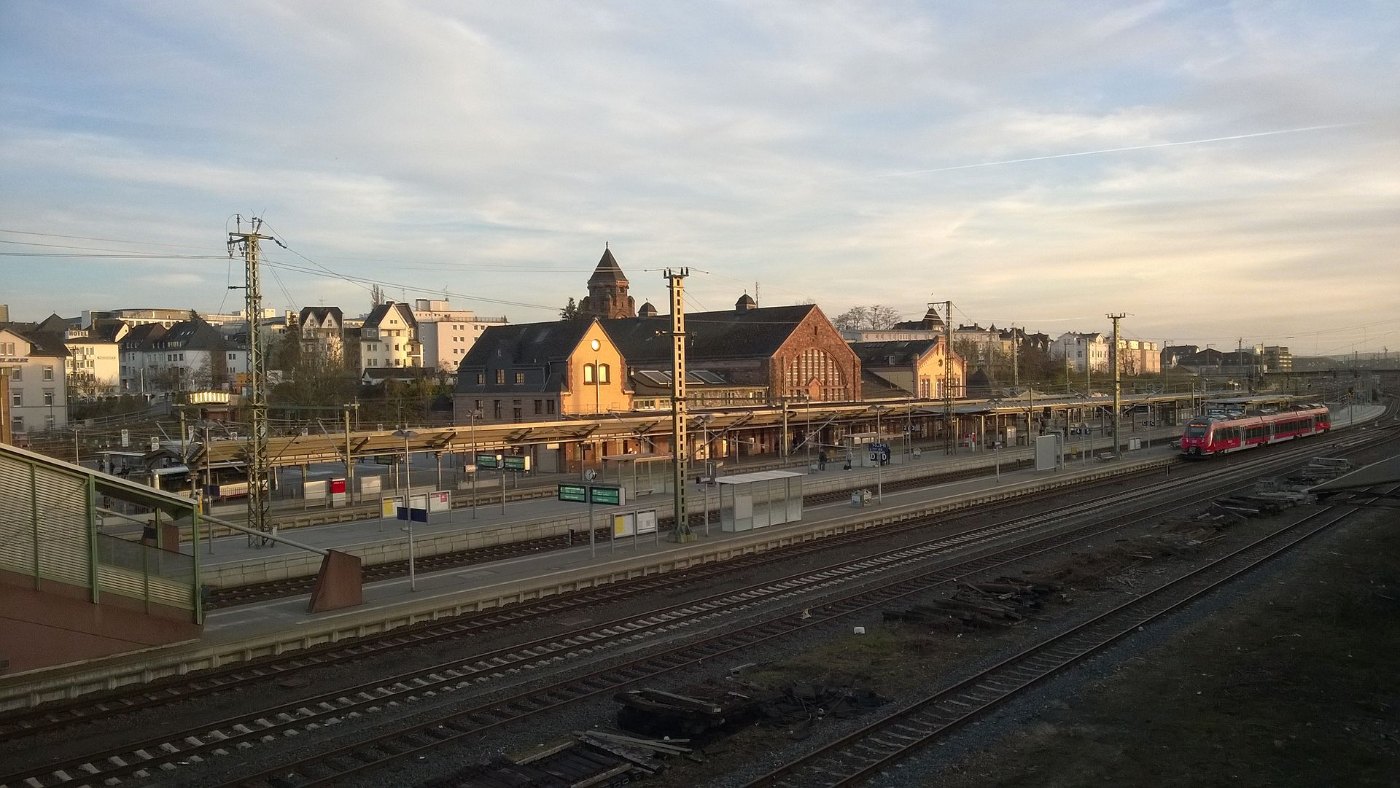 Gleisanlagen Bahnhof Gießen der Main Weser Bahn