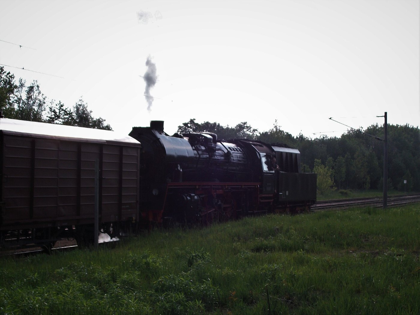 Dampf Sonderzug nach Glauchau im Bahnhof St. Egidien (2)