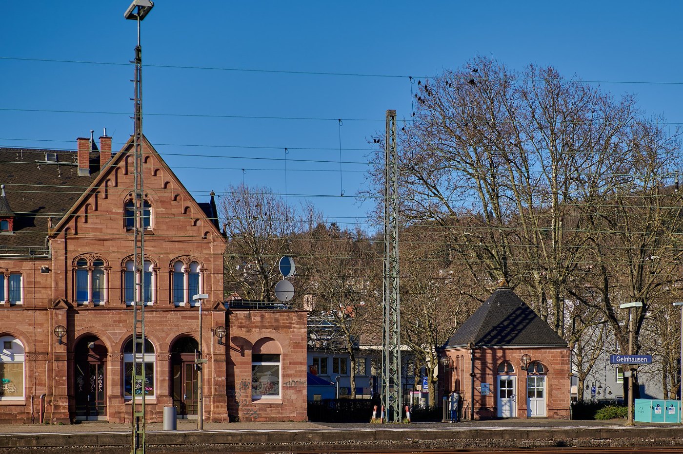 Bahnhofsempfangsgebäude, Nebengebäude Gelnhausen 0051