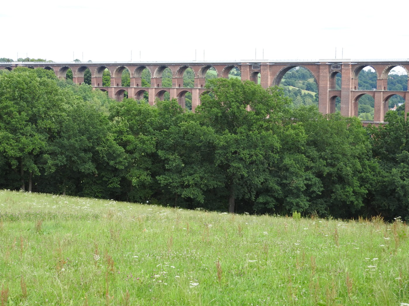 Ansicht der Göltzschtalbrücke im Vogtland