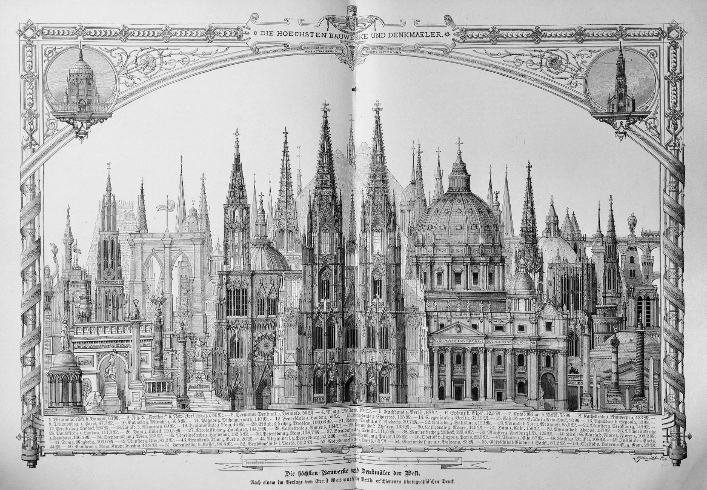 Historische Darstellung der Göltzschtalbrücke von 1882