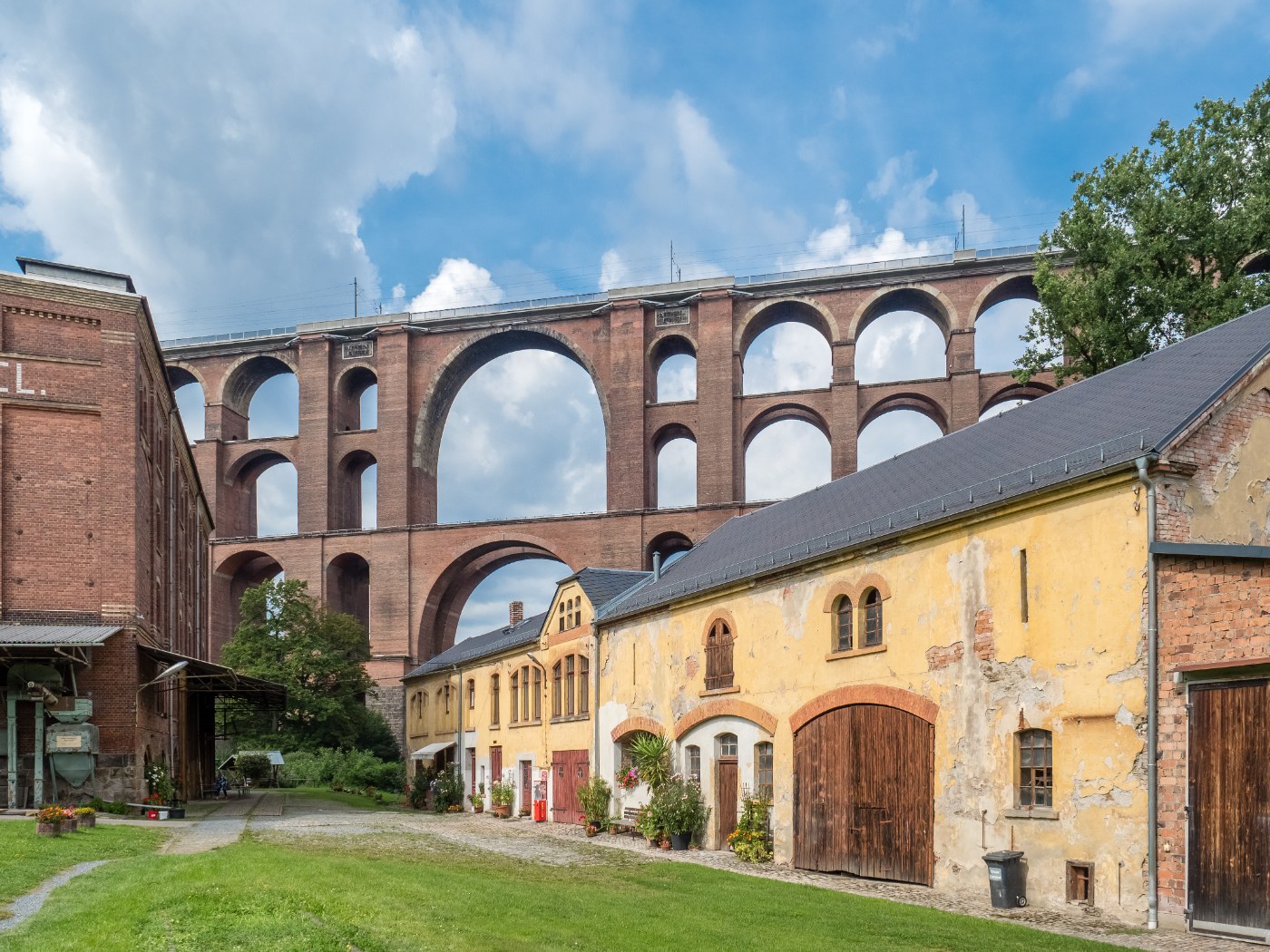 Die Göltzschtalbrücke von der Mühle aus gesehen