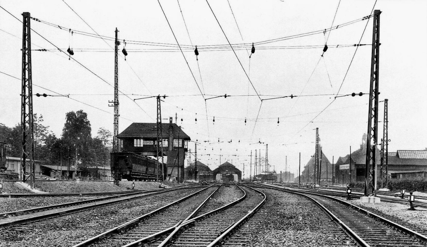 Elektrifizierung Bahnhof Görlitz 1923