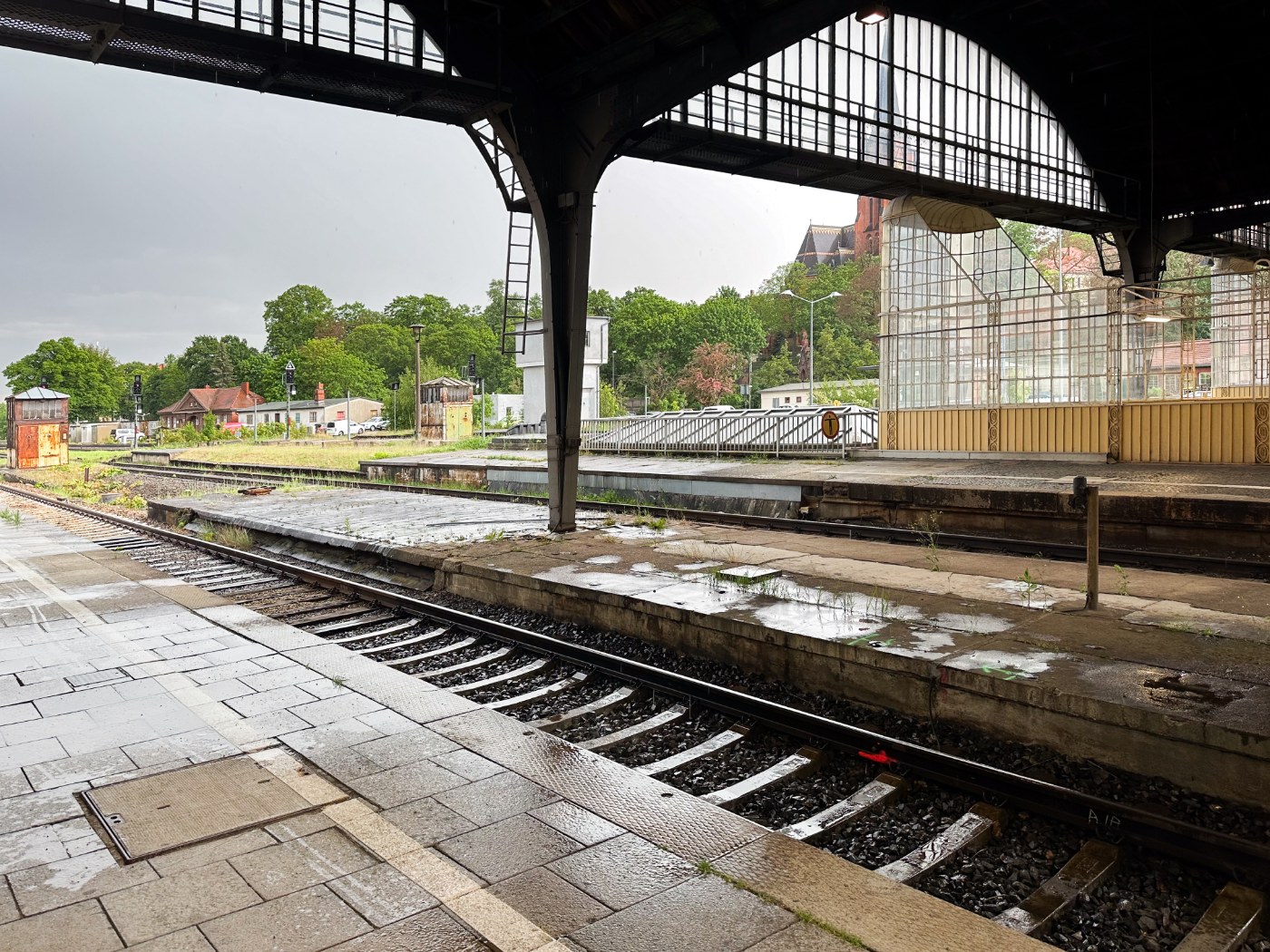 Jugendstil-Bahnsteighalle im Bahnhof Görlitz