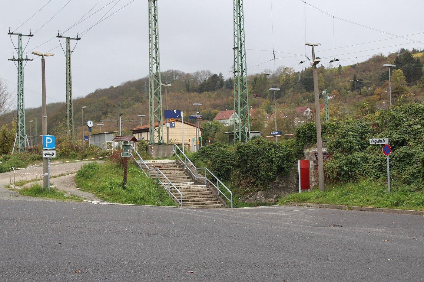 Bahnhof Großheringen, südlicher Zugang