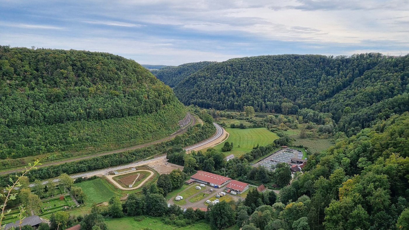 Geislinger Steige Blick vom Geiselstein