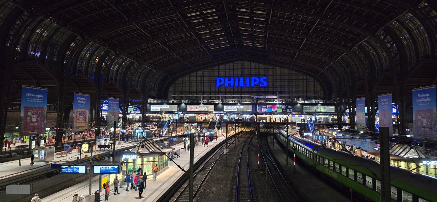 Innenansicht des Hamburger Hauptbahnhofs