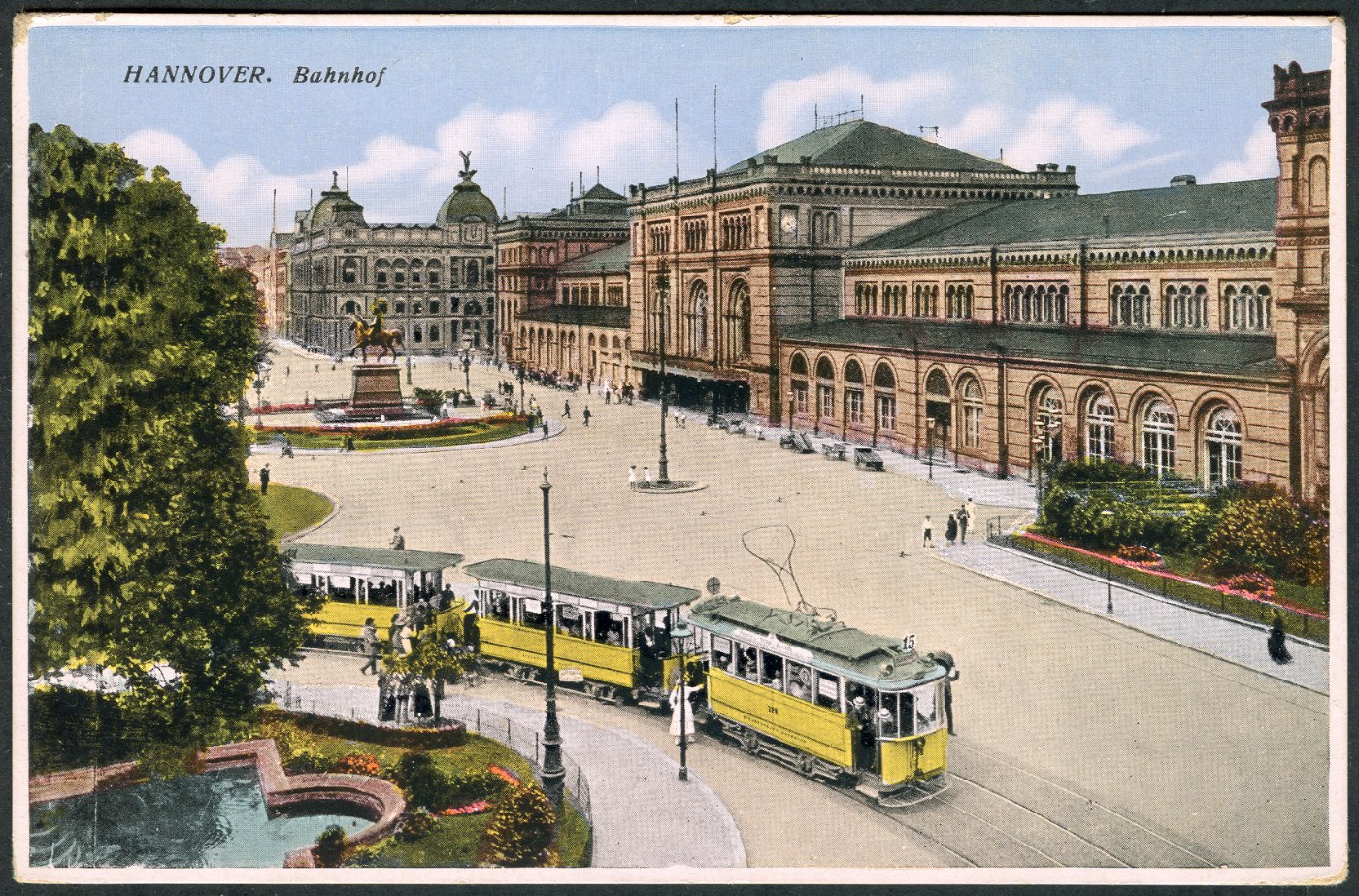 Historische Ansicht des Hannoveraner Hauptbahnhofs