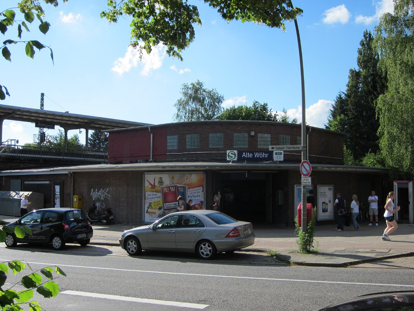 S Bahnhof Alte Wöhr in Hamburg Barmbek Nord