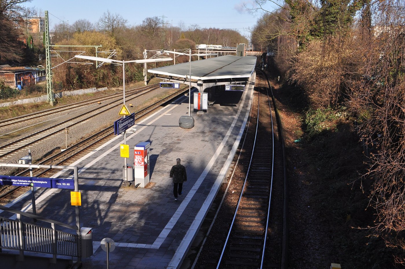 S Bahnhof Rübenkamp (Hamburg Barmbek Nord).Bahnsteig.ajb