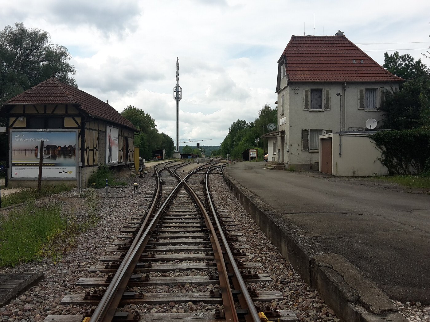 Bahnhof Hechingen Landesbahn X