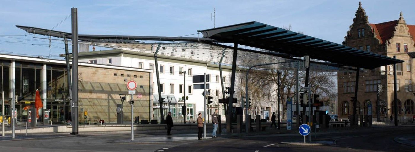 Heilbronn Hbf Überdachung Vorplatz