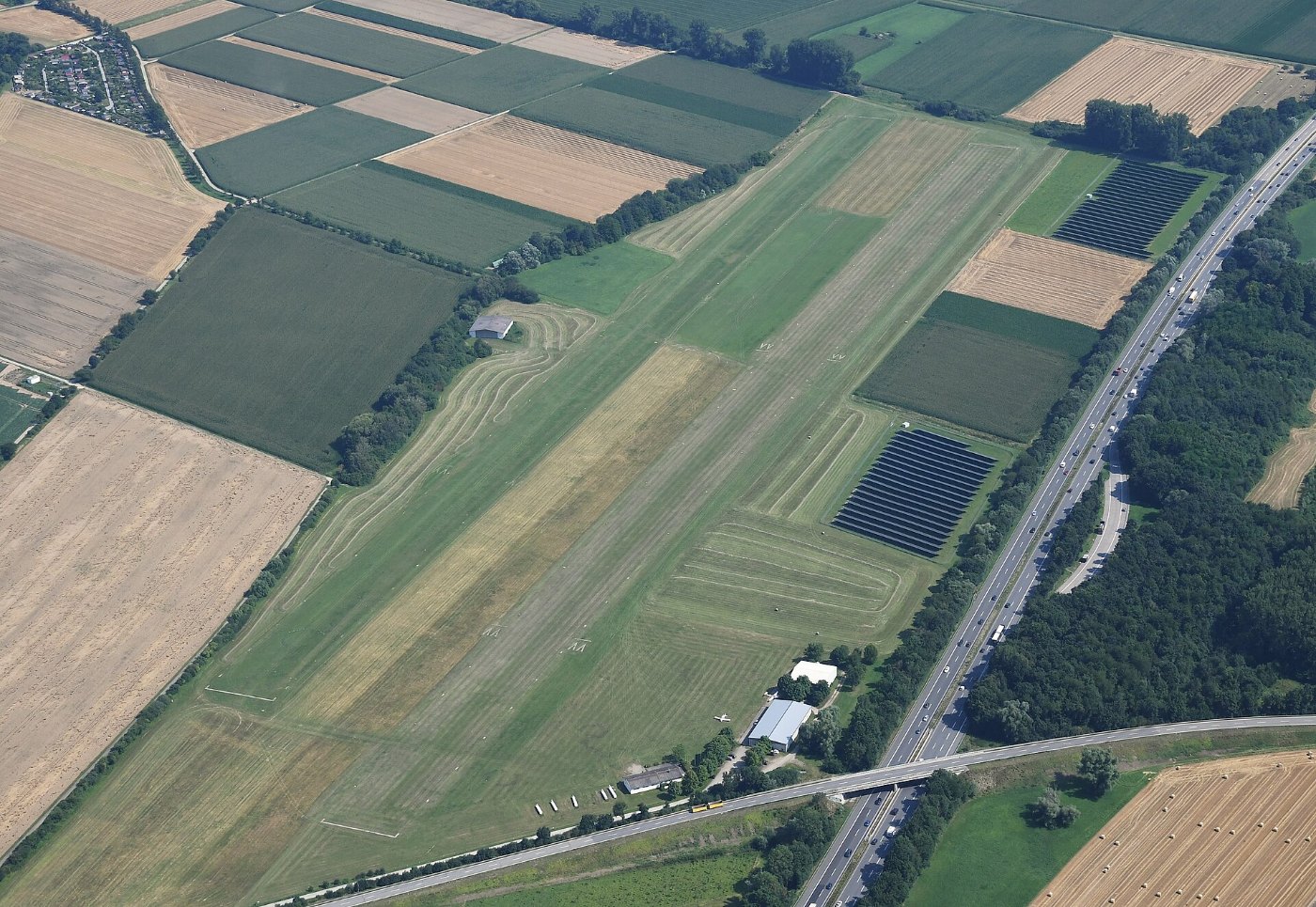 Aerial image of the Heppenheim airfield