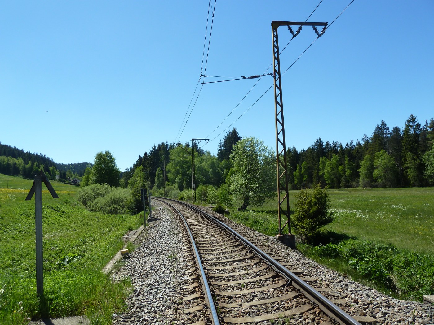 Die Höllentalbahn bei Hinterzarten
