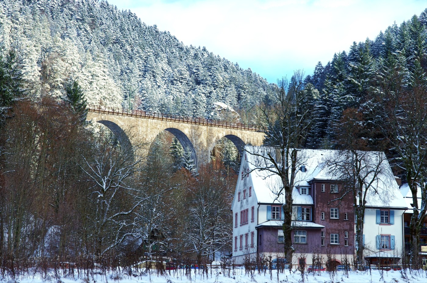 Der Ravennaviadukt der Höllentalbahn