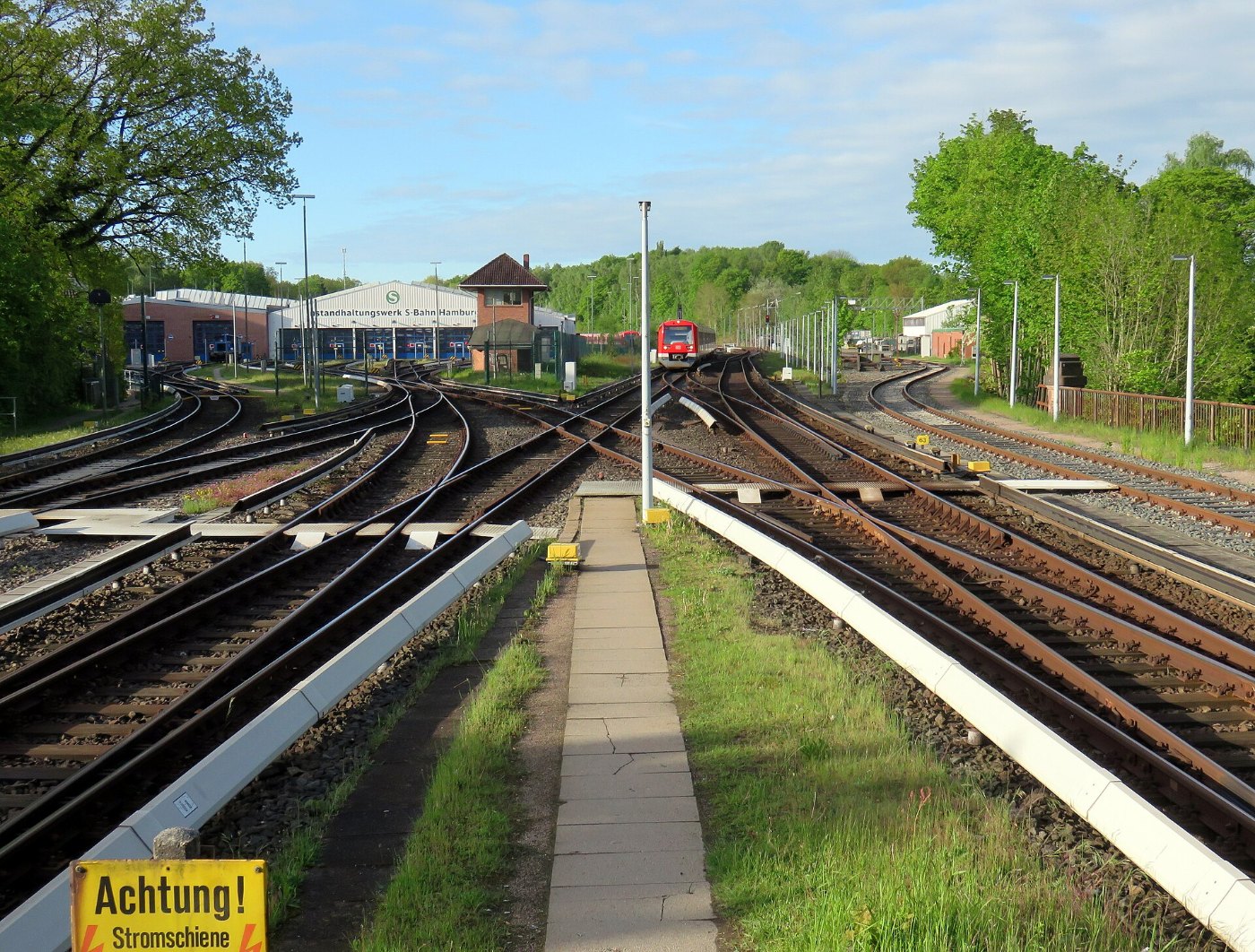 Bahnhof Ohlsdorf S Bahn Gleise (2)