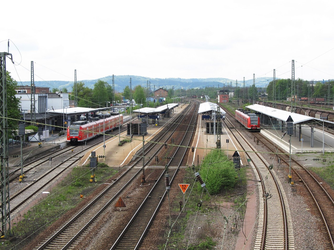 Homburg Saar Hauptbahnhof Gleise 2012 05 03