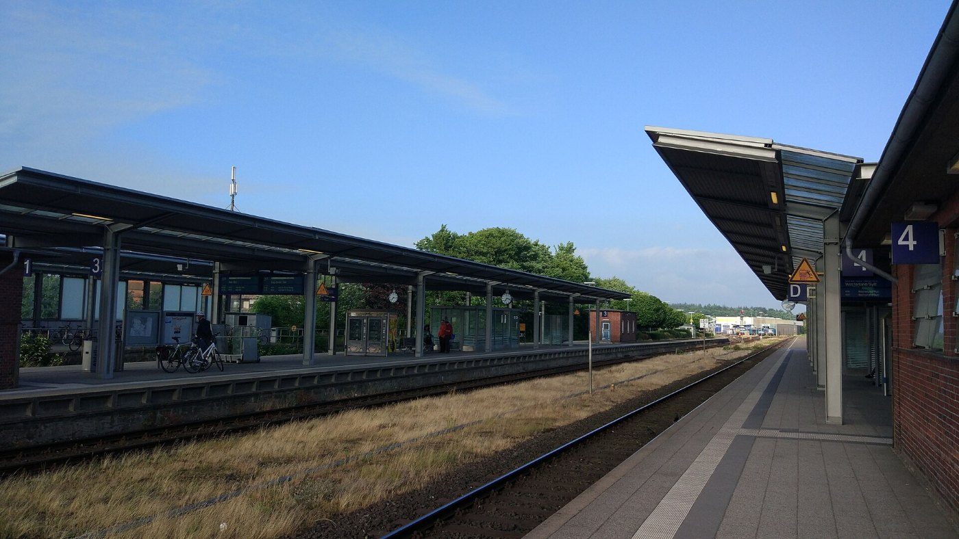 Bahnhof Husum Bahnsteige