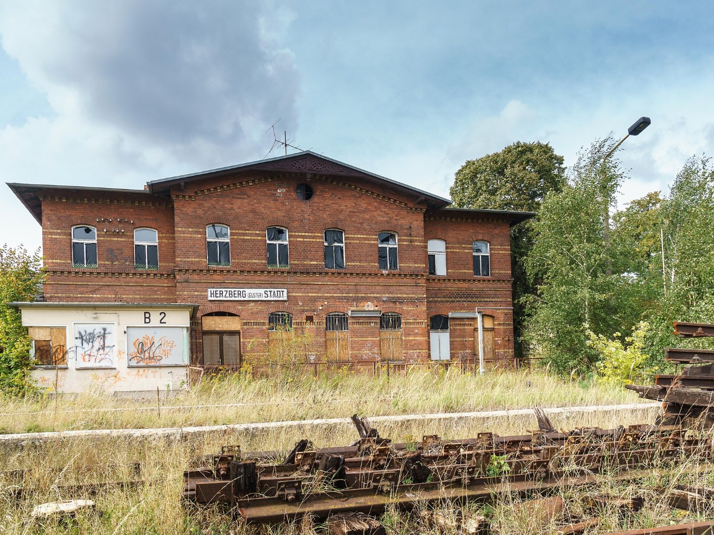 Herzberg Elster Bahnhof Stadt 02