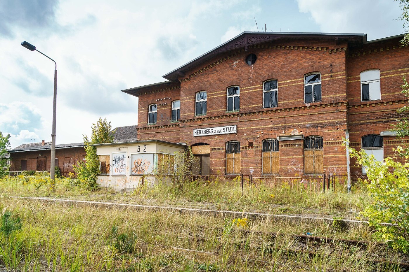 Herzberg Elster Bahnhof Stadt 03