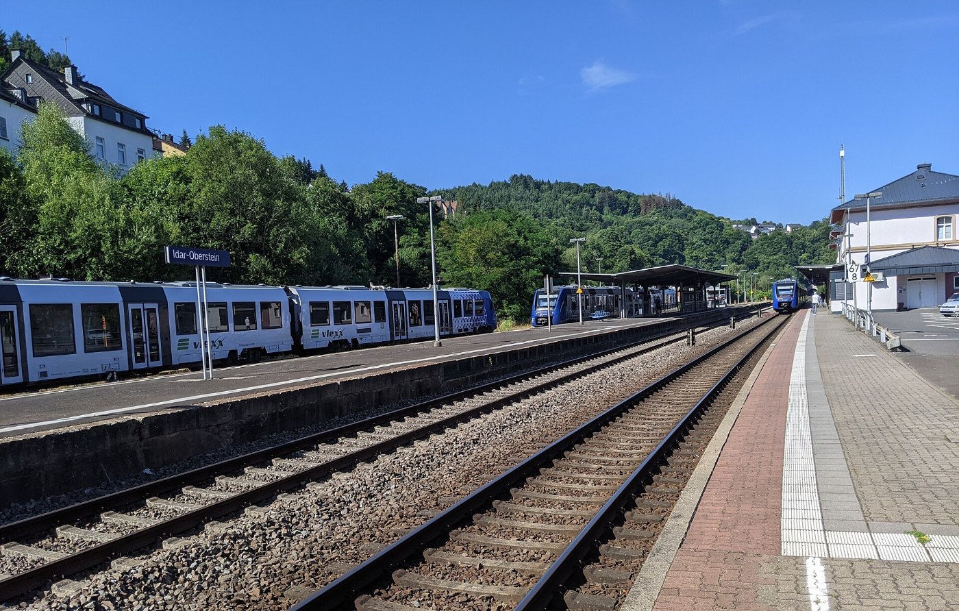 Bahnhof Idar Oberstein Bahnsteige 2022