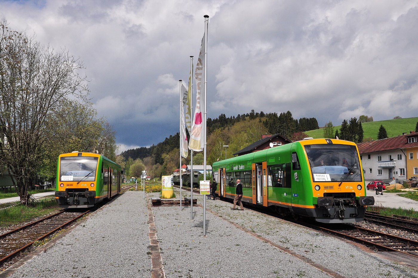 Zugkreuzung in Kalteneck