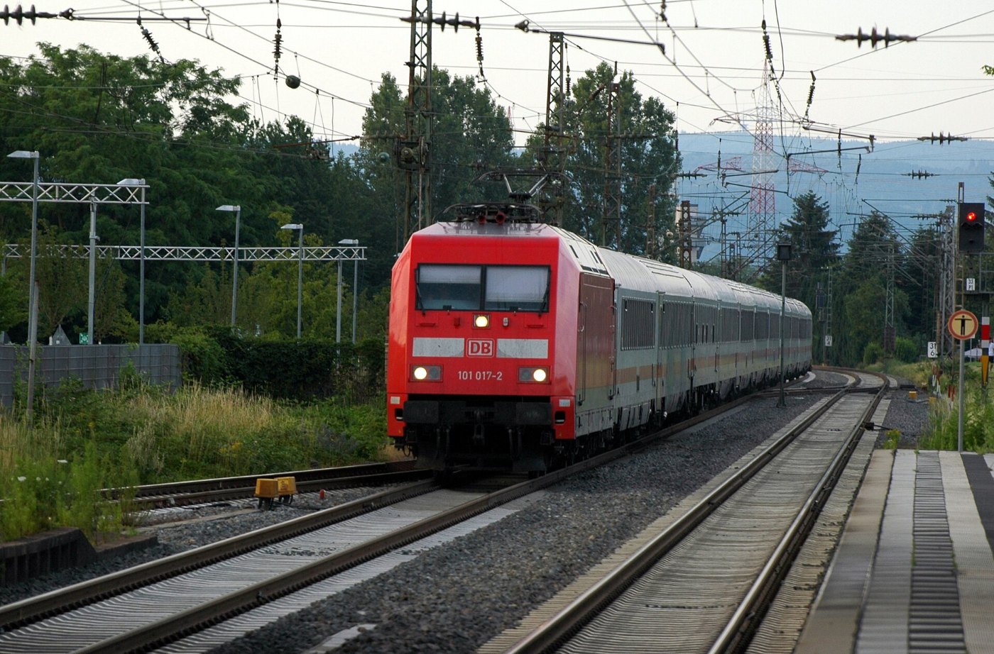 Wiesloch Walldorf DB Baureihe 101 017 2019 06 23 19 14 14