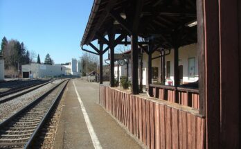 Bahnhof Günzach,der höchstgelegenste zweigleisige Bahnhof in Deutschland