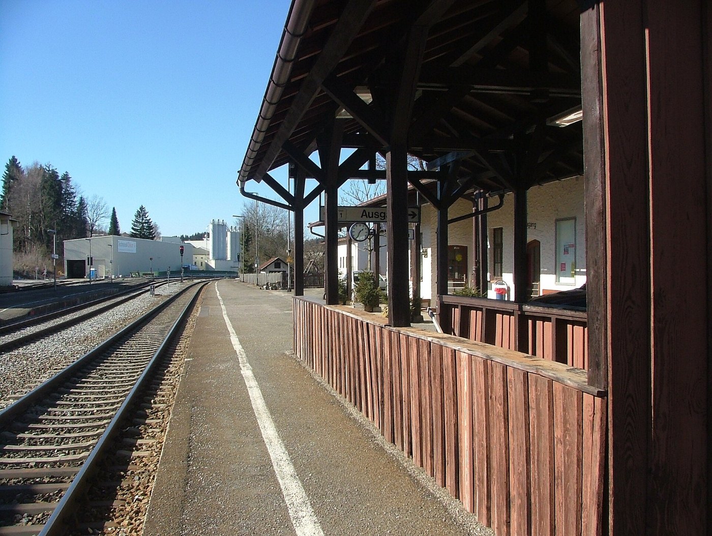 Bahnhof Günzach,der höchstgelegenste zweigleisige Bahnhof in Deutschland