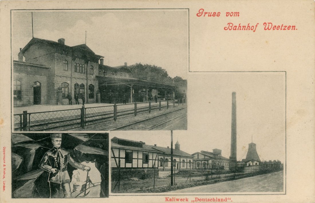 Gruss vom Bahnhof Weetzen Kaliwerk „Deutschland“