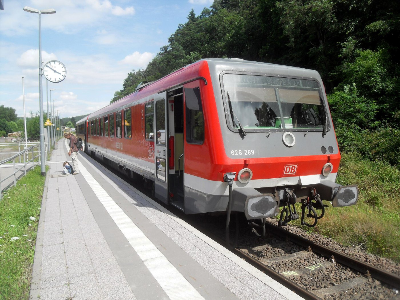 Ramsen (Pfalz) Bahnhof auf Bahnsteig RB 628 289 11.7.2009