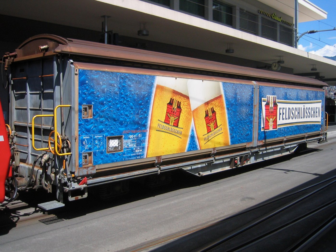 CH RhB Gueterwagen Feldschloesschen