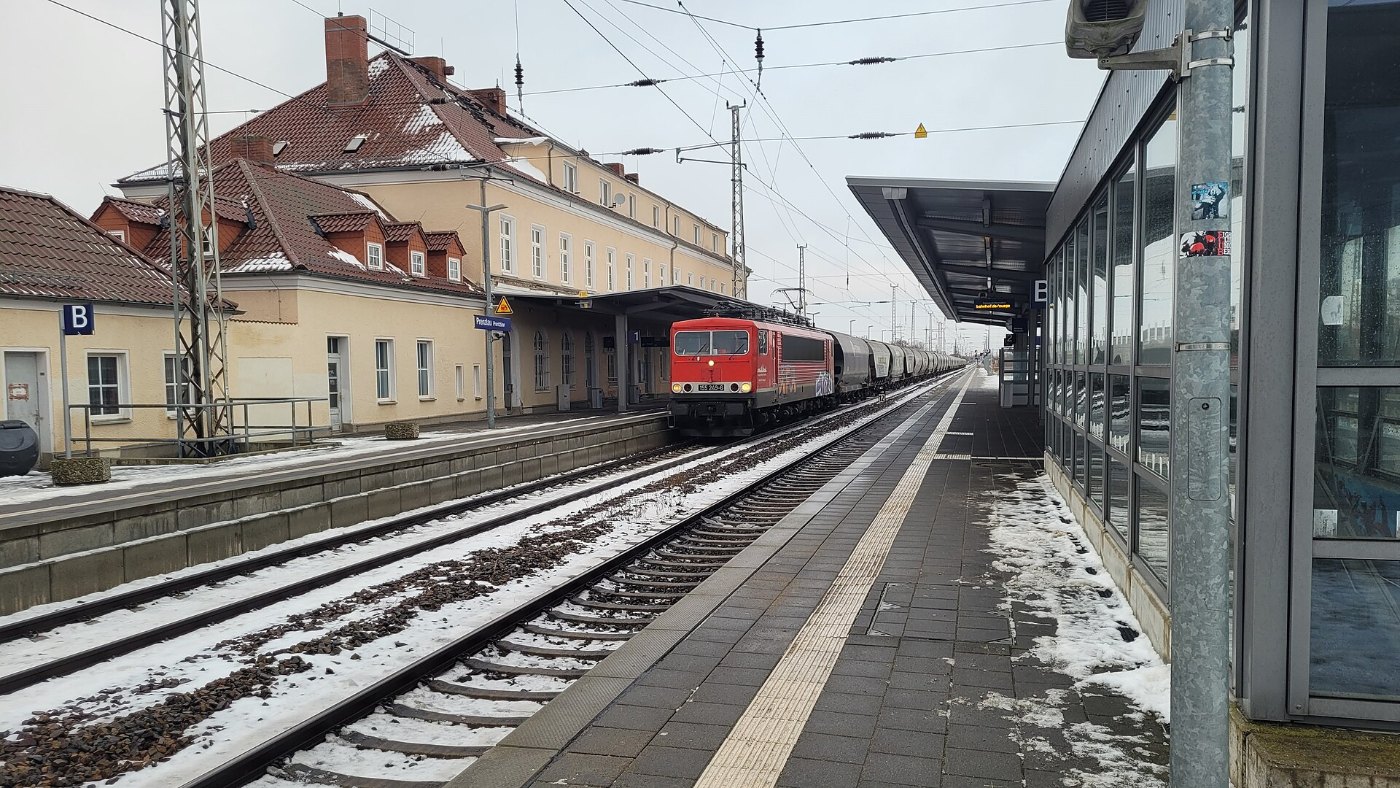 DR Baureihe 250 Bahnhof Prenzlau